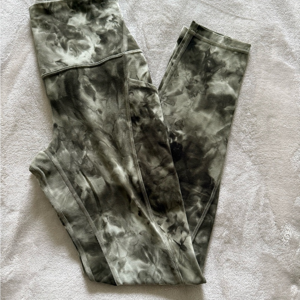 Lululemon Green Tie-Dye Leggings